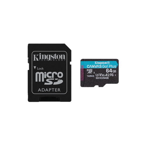 Купить Карта памяти Kingston Canvas Go! Plus microSD Card 64GB  в Новосибирске, Россия | доставка