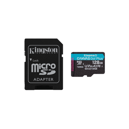 Kingston Canvas Go жад картасын сатып алыңыз! Plus microSD картасы 128 ГБ Қазақстан, Алматы
