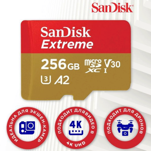 Карта памяти Sandisk Micro SD 256GB Новосибирск, Россия