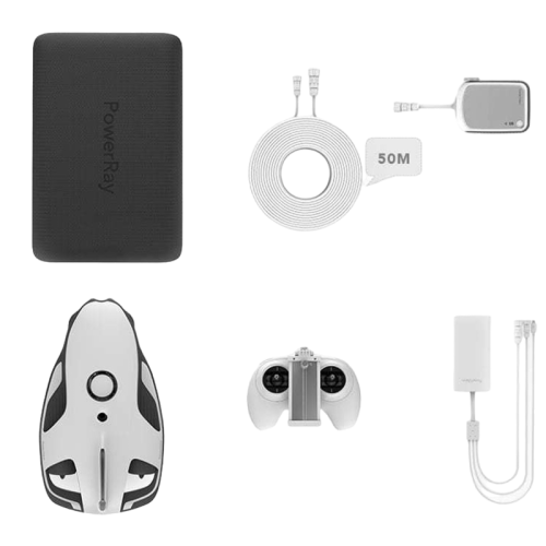 PowerVision PowerRay Explorer су астындағы дрон