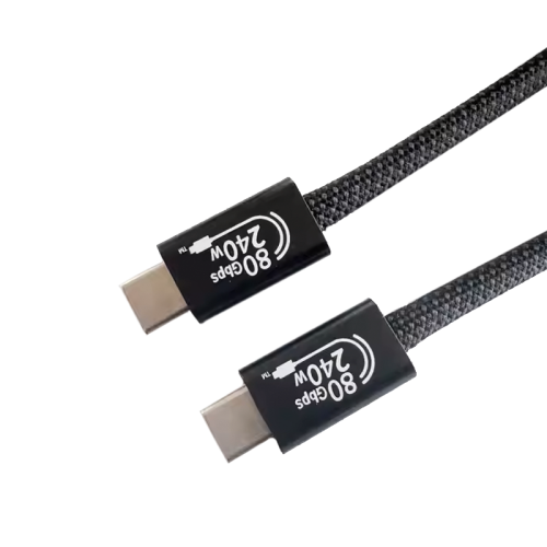 Кабель Tohom USB 4 Type-C (M) черный 1 м Алматы, Казахстан