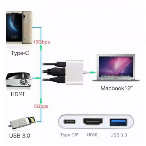 Док-станция Tohom 3 in 1 серый Алматы, Казахстан