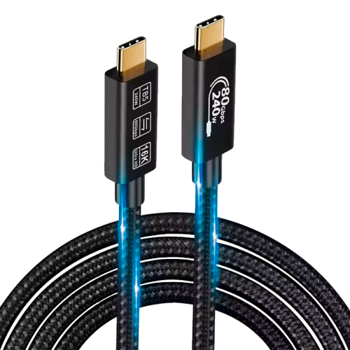 Кабель Tohom USB 4 Type-C (M) черный 1 м