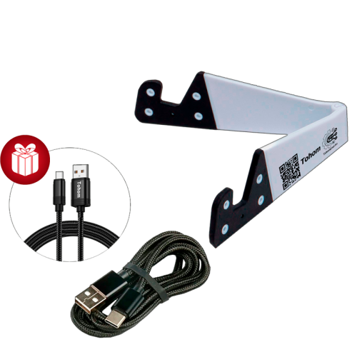 Tohom R-1 смартфонының тұғыры ақ