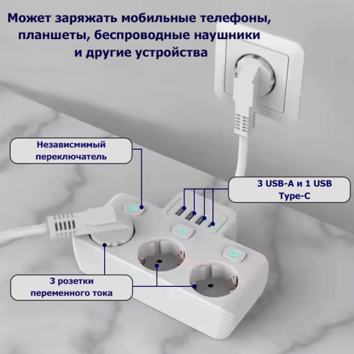 Триумф Е14 асқын кернеуден қорғағыш 0,05 м Алматы, Қазақстан