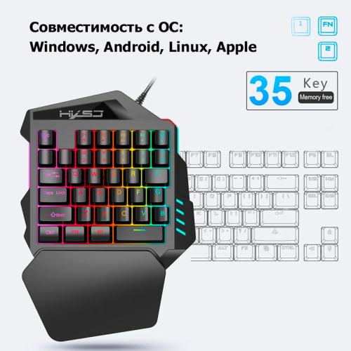Tohom-HKSJ V100 ойын пернетақтасы Алматы, Қазақстан