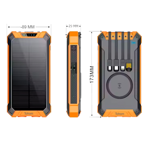 Внешний аккумулятор Tohom YT-140 20000 мАч оранжевый Алматы, Казахстан