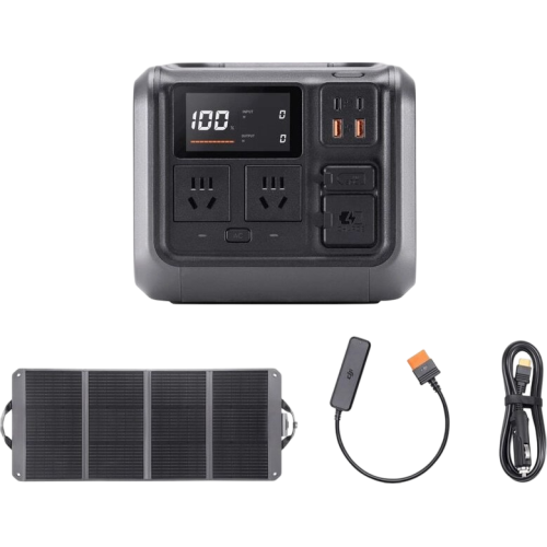 Портативті DJI Power 500DJI + Kun панелі 120 Вт