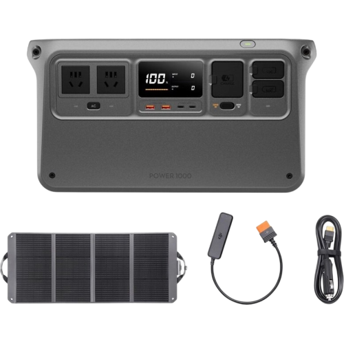 DJI Power 1000 әмбебап қуат көзі + 120 Вт күн панелі