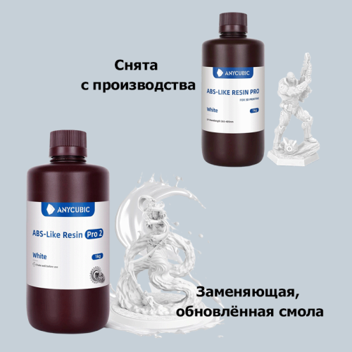 Фотополимерная смола Anycubic ABS-Like Resin Pro 2 белый