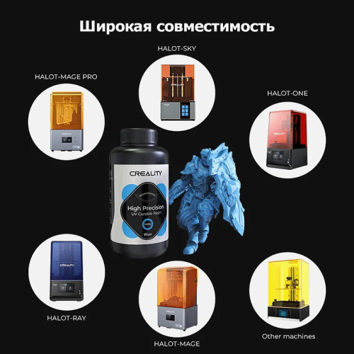 Фотополимер шайыры Creality LCD 8K High Precision көк Алматы, Қазақстан