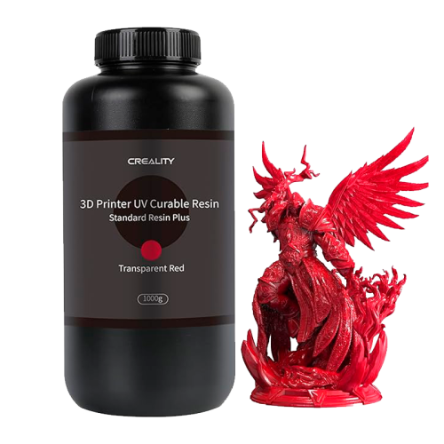 Фотополимер шайыры Creality Standart Resin Plus мөлдір қызыл