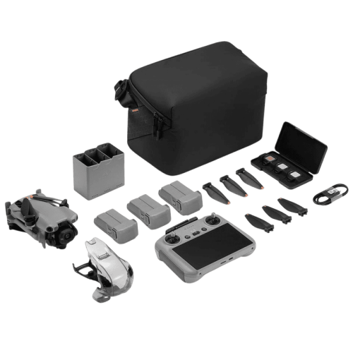 DJI Mini 5 Pro Fly More Combo сұр түсті дроны DJI RC 2 пультімен