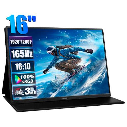 ZEUSLAP P16 Pro монитор қара түсті