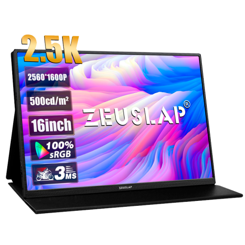 Монитор ZEUSLAP P16K черный