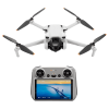 Белый дрон DJI Mini 3 с пультом управления DJI RC.
