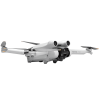 Серый дрон DJI Mini 3 Pro без пульта управления, вид спереди, демонстрирующий его компактный дизайн и камеру.