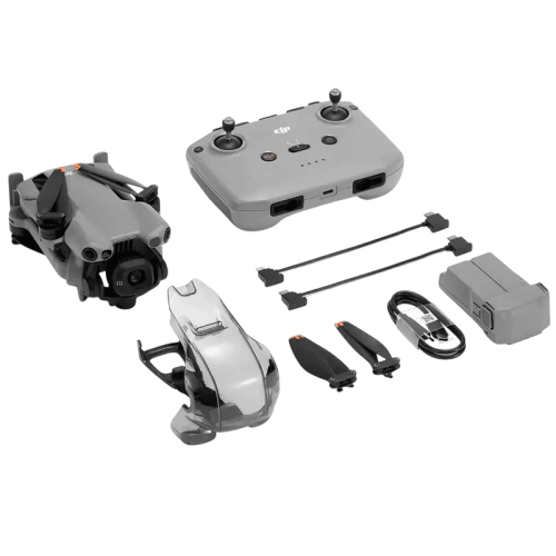 DJI Mini 5 Pro (DJI RC-N3) в полете с видом на живописный пейзаж