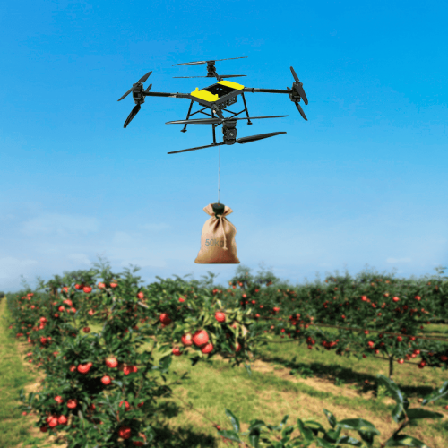 JTD 30-606 Standard жиынтығы дрон-курьері ұшуда