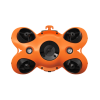 Подводный дрон Chasing M2 Pro Advanced set в комплекте с камерой, манипулятором и освещением, готовый к погружению.