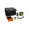 Подводный дрон Chasing M2 Pro Advanced set в комплекте с камерой, манипулятором и освещением, готовый к погружению.