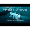 Подводный дрон FIFISH V-EVO Standard Pack с камерой и съемной SD-картой, готовый к подводным исследованиям.