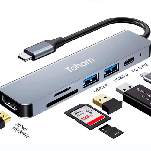 Картридер Tohom USB-Hub 6 в 1 Алматы, Казахстан