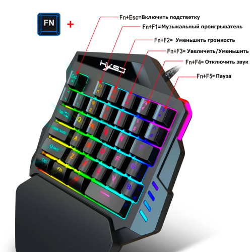 Игровая клавиатура Tohom-HKSJ V100 144307307 – купить с доставкой по Новосибирску | Tohom