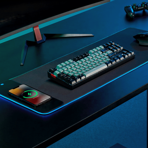 Коврик для мыши Tohom  с RGB-подсветкой и беспроводной зарядкой Коврик для мыши Tohom  с RGB-подсветкой и беспроводной зарядкой – купить с доставкой по Новосибирску |