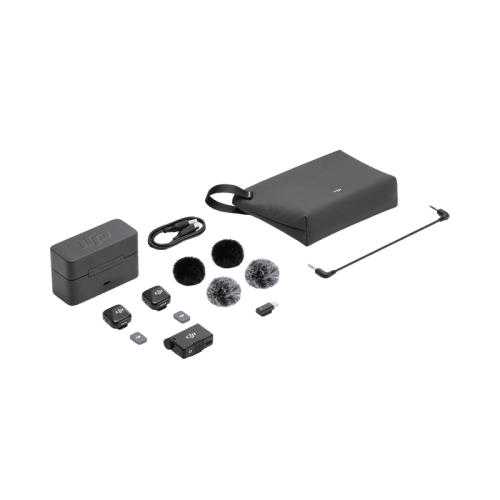 Микрофон DJI Mic Mini (2TX + 1RX + Charging Case) черный