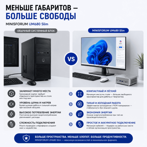 MINISFORUM UM680 Slim шағын ДК – қуатты жұмыс станциясы 173995909 – Алматы және Қазақстан бойынша сатып алу | MINISFORUM