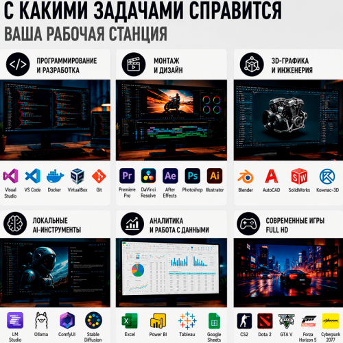 AOOSTAR GEM12 Pro мини-компьютері – жаңартуға дайын кәсіби жұмыс станциясы 173022955 – Алматы және Қазақстан бойынша сатып алу |