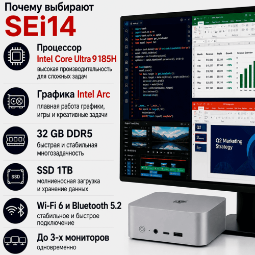 Мини ПК Beelink SEi14 - один компьютер для работы, отдыха и творчества 172545661 – купить в Алматы и по Казахстану | Beelink