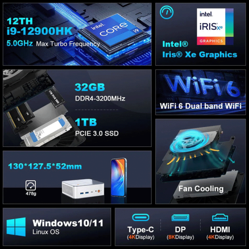 Mini PC ZFR-Ninkear L12 Pro ZFR – Алматыда және Қазақстанда сатып алу |
