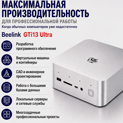 Мини ПК Beelink GTi13 Ultra - максимальная производительность для профессиональной работы