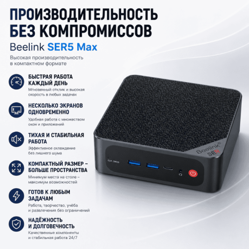 Beelink SER5 Max шағын дербес компьютері – Ымырасыз өнімділік
