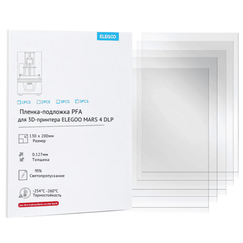 Пленка PFA для ELEGOO Mars 4 DLP – защитное покрытие для 3D-принтера
