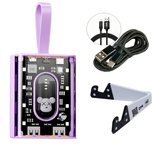 Внешний аккумулятор ZFR PB53 Bear 5000 mAh фиолетовый