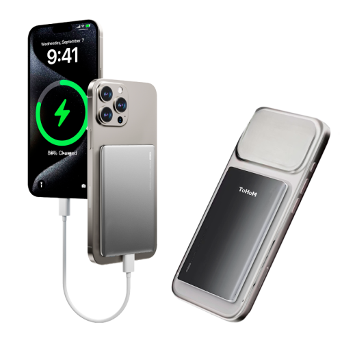 Внешний аккумулятор магнитный ультратонкий ToHoM JLX-02 Premium Ultra-Thin 5000 mAh черный