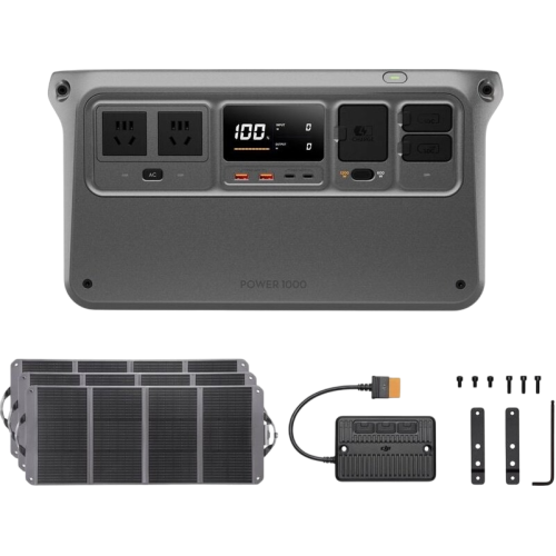 Универсальный источник питания DJI Power 1000 + 3 x Cолнечная панель 120Вт