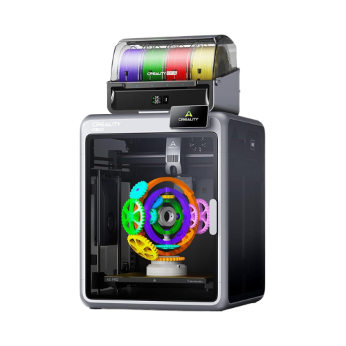 3D принтер Creality K2 Pro Combo в работе, демонстрирующий высокую детализацию печати