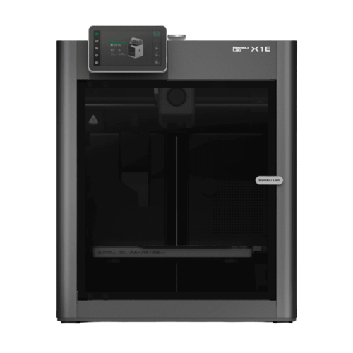 3D-принтер Bambu Lab X1E (EU версия) в работе, печатающий сложную модель 