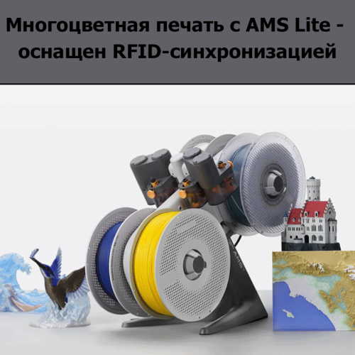 AMS бар Bambu Lab A1 Combo 3D принтері 3D-принтер Bambu Lab A1 Combo с AMS – Қазақстан бойынша жеткізумен сатып алу | Bambu Lab