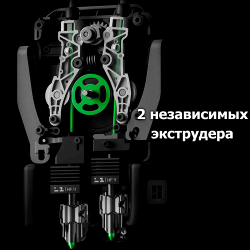 3D-принтер Bambu Lab H2D Laser Full Combo 10W в работе