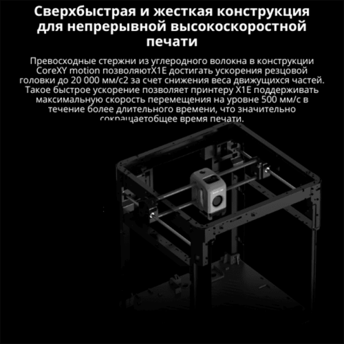 3D-принтер Bambu Lab X1E (EU версия) в работе, печатающий сложную модель 