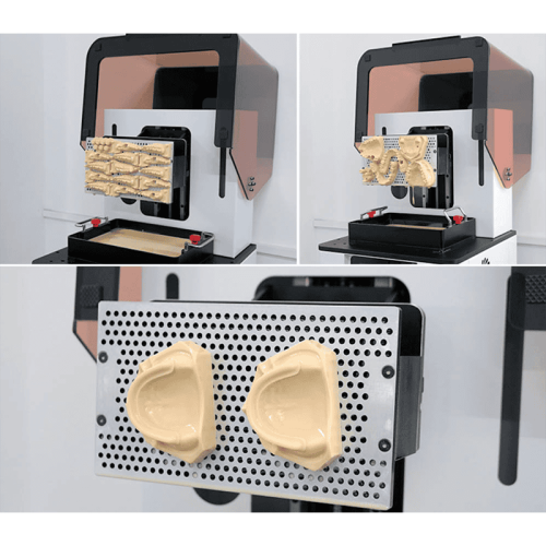 3D принтер IFUN Dent Giant в работе, печатающий стоматологическую модель