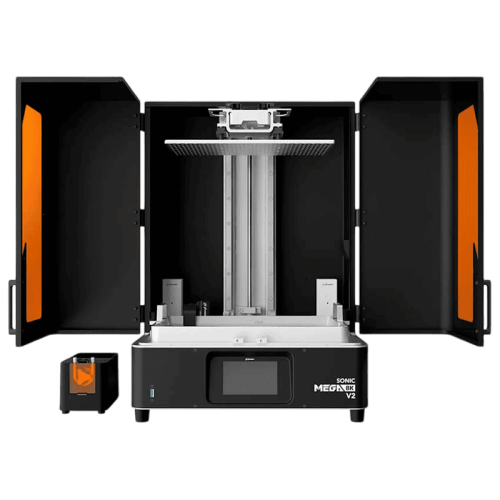 3D-принтер Phrozen Sonic MEGA 8K V2 с напечатанной высокодетализированной моделью на платформе