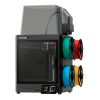 ELEGOO Centauri carbon 2 combo фотополимерлі 3D-принтері, жоғары егжей-тегжейлі модельді басып шығаруда, алдыңғы көрінісі ашық қақпағымен