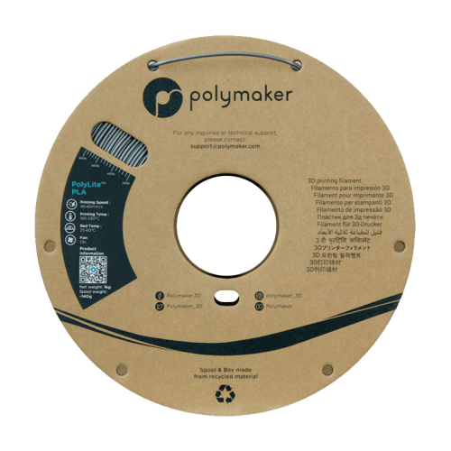 Пластик для 3D-печати Polymaker PA02065 PLA Стальной серый