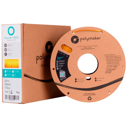 Пластик для 3D-печати Polymaker PB01013 PolyLite PETG золотистый 121547598 – купить в Новосибирске | Polymaker